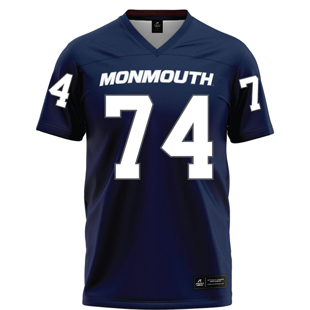 Monmouth - NCAA Football : Michael Petito - Blue Football Jersey-0
