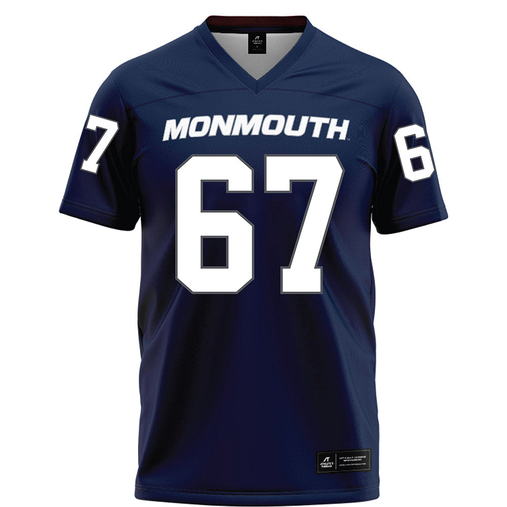 Monmouth - NCAA Football : Reutlinger Stephen - Blue Football Jersey-0