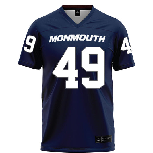 Monmouth - NCAA Football : Justin Griffin - Blue Football Jersey-0
