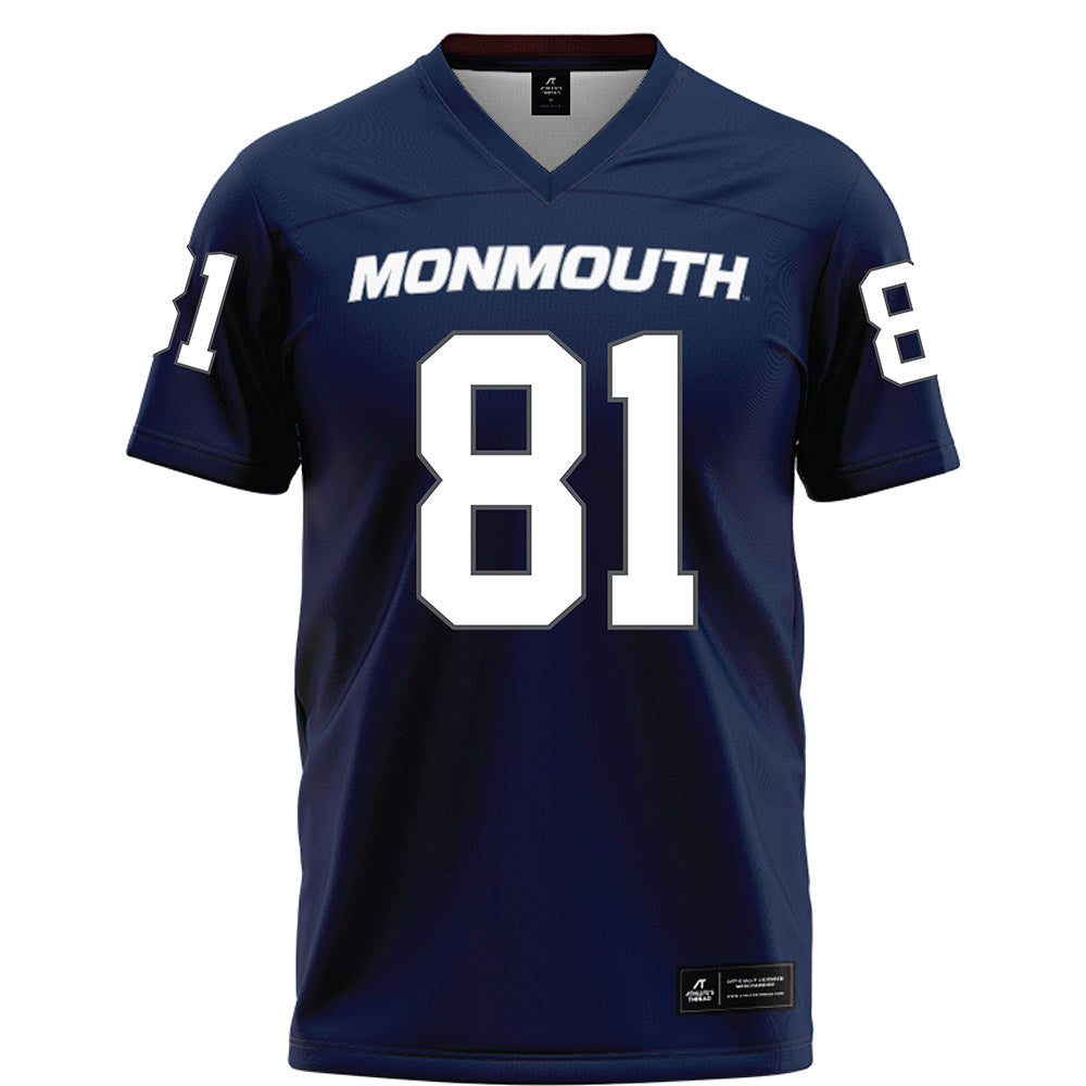 Monmouth - NCAA Football : Mike Schumacher - Blue Football Jersey-0