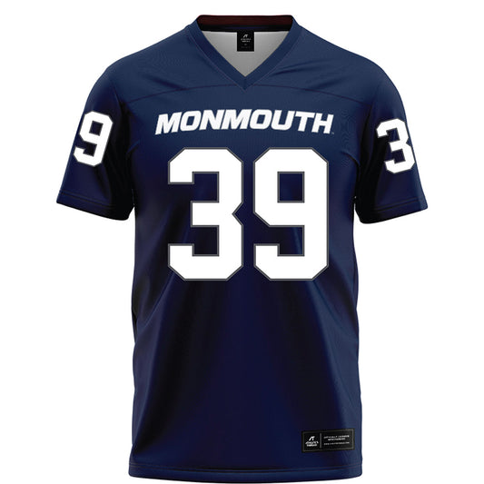 Monmouth - NCAA Football : Lucas Guay - Blue Football Jersey-0