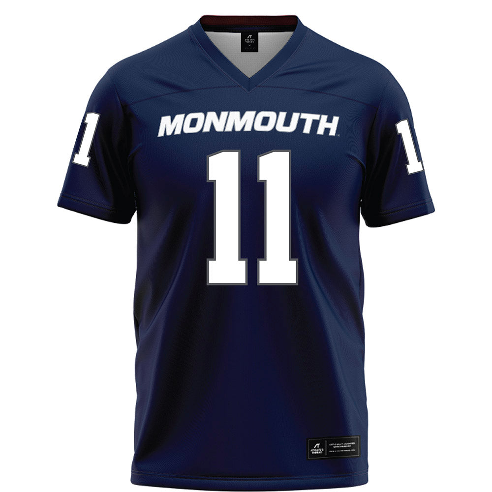 Monmouth - NCAA Football : Ryan Russo - Blue Football Jersey-0