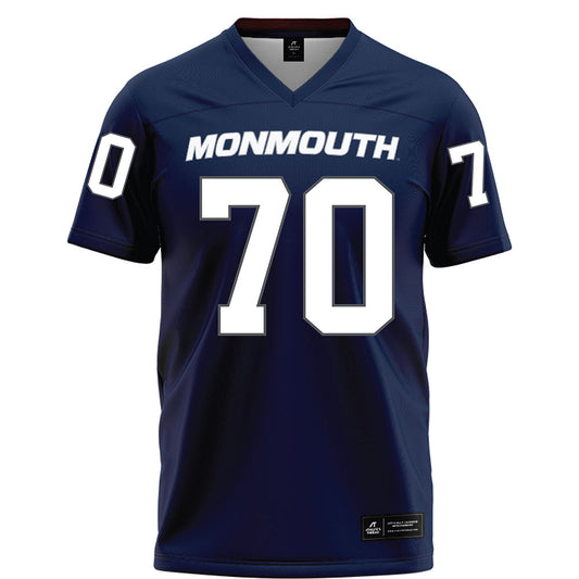 Monmouth - NCAA Football : Reed Collins - Blue Football Jersey-0