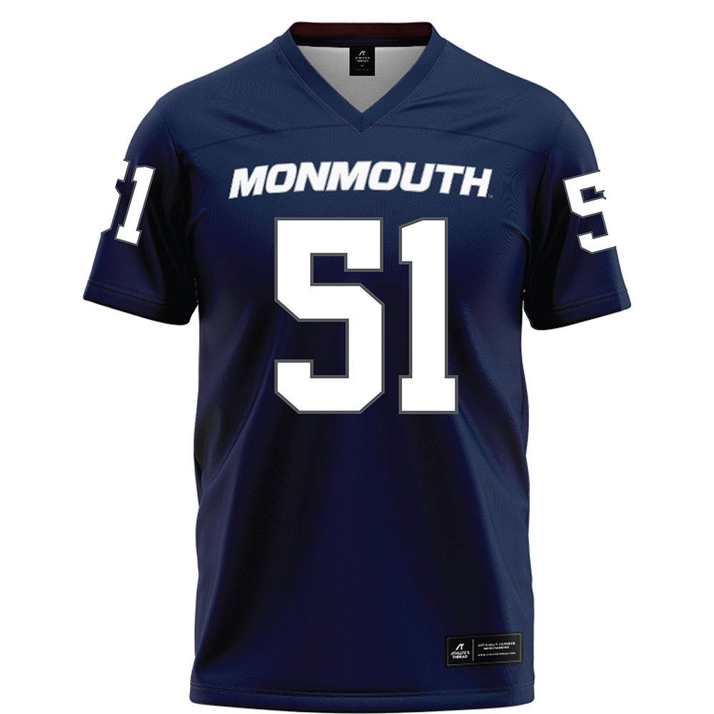 Monmouth - NCAA Football : Chris Ulmer - Blue Football Jersey-0