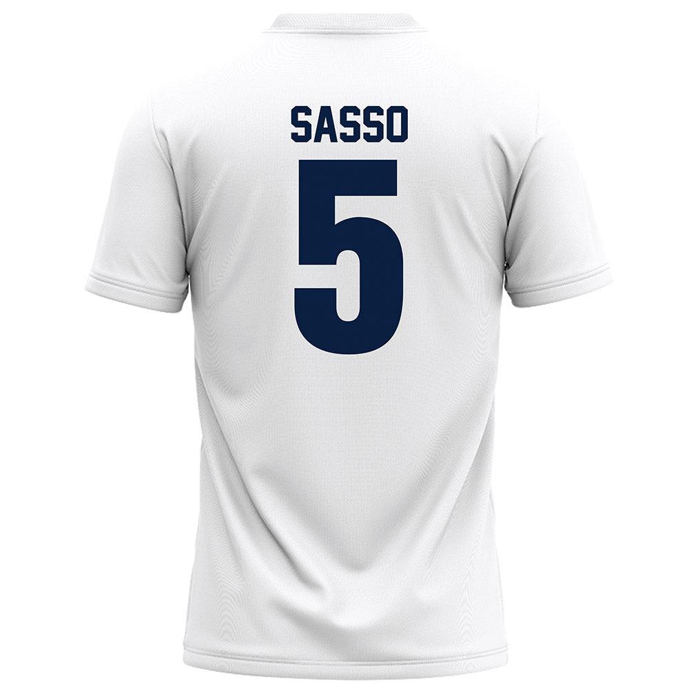 Monmouth - NCAA Football : Charlie Sasso - White Football Jersey