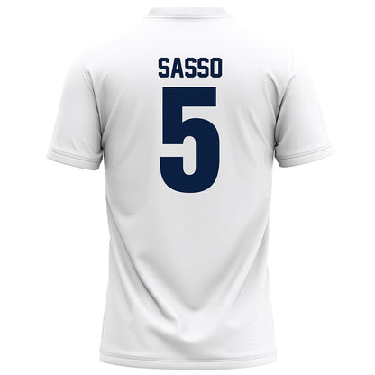 Monmouth - NCAA Football : Charlie Sasso - White Football Jersey