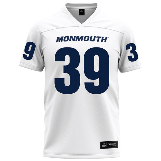 Monmouth - NCAA Football : Lucas Guay - White Football Jersey-0