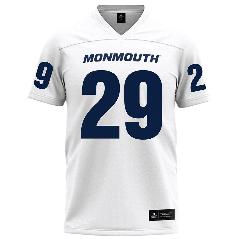 Monmouth - NCAA Football : Elijah Jennings - White Football Jersey-0