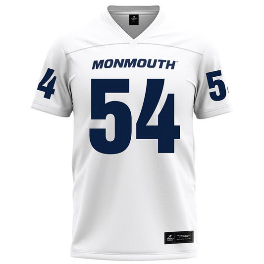 Monmouth - NCAA Football : Luke King - White Football Jersey-0
