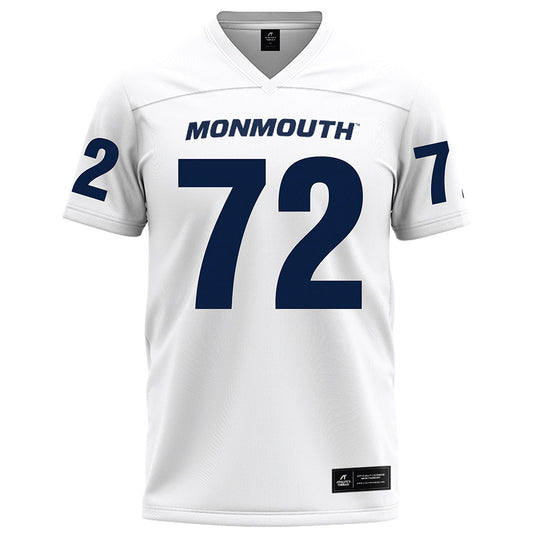 Monmouth - NCAA Football : Kyle Cameron - White Football Jersey-0