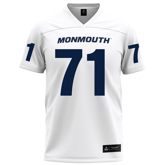 Monmouth - NCAA Football : Moses Gakodi - White Football Jersey-0