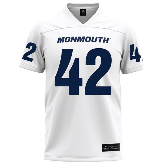 Monmouth - NCAA Football : Nolan Carter - White Football Jersey-0