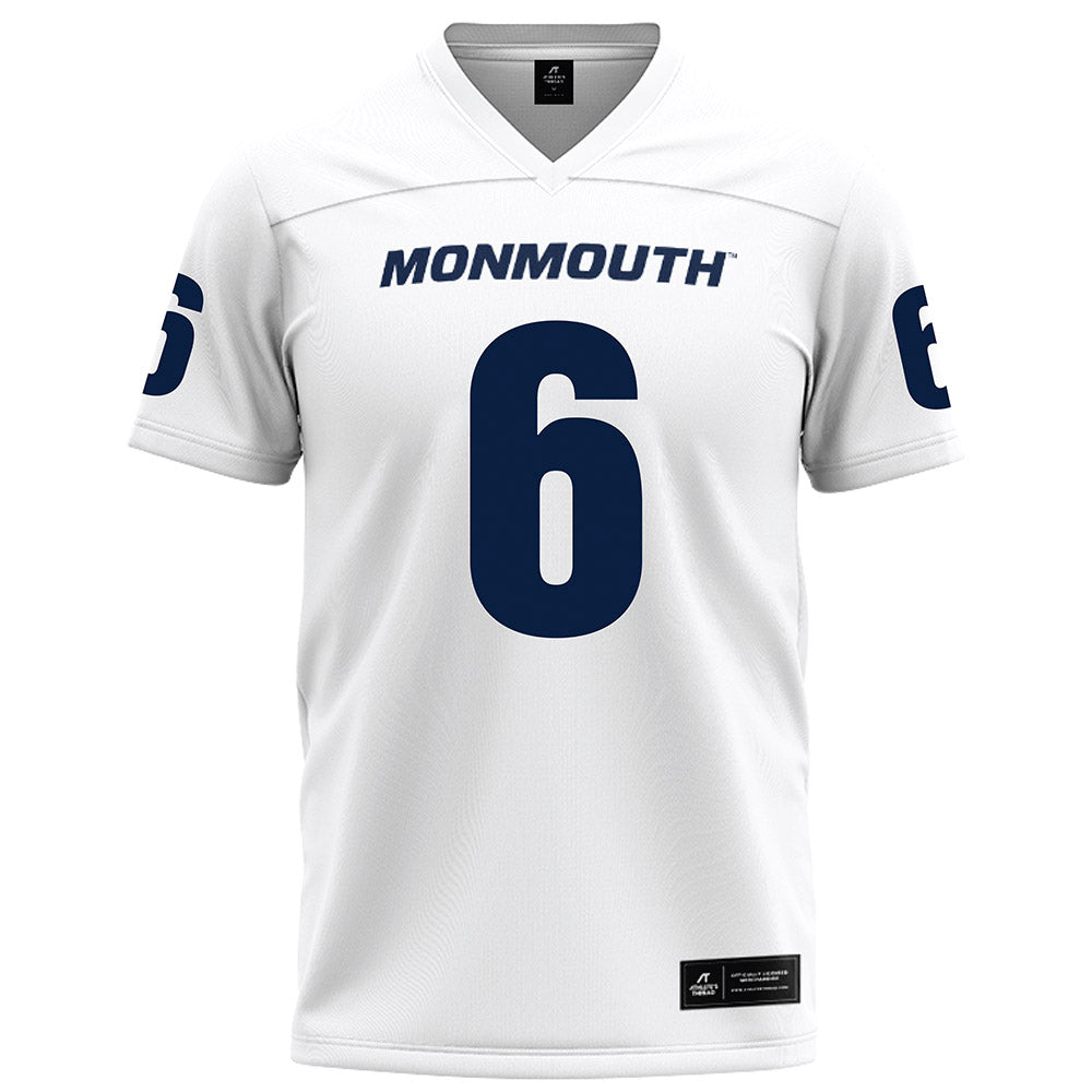 Monmouth - NCAA Football : Kenny Smith - White Football Jersey-0