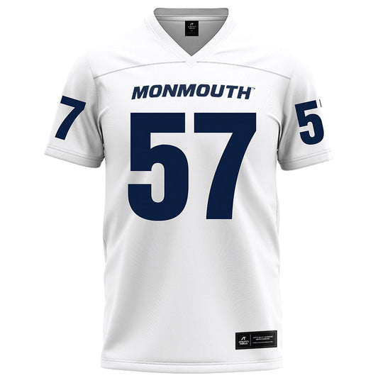 Monmouth - NCAA Football : Bryce Rooks - White Football Jersey