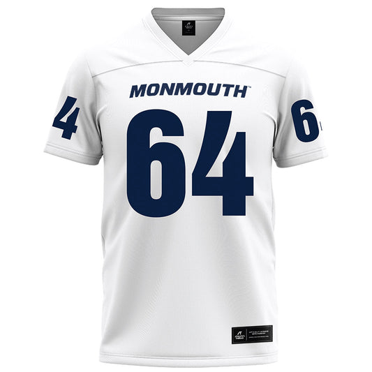Monmouth - NCAA Football : James Rizzo - White Football Jersey-0
