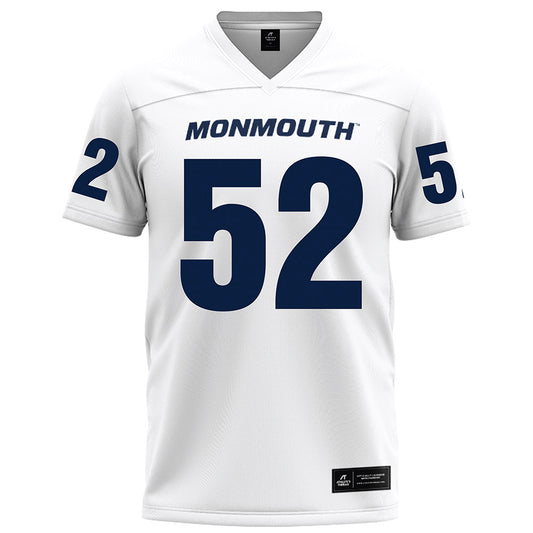 Monmouth - NCAA Football : Mounir Keshen - White Football Jersey-0