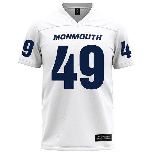 Monmouth - NCAA Football : Tyler Reinhart - White Football Jersey-0