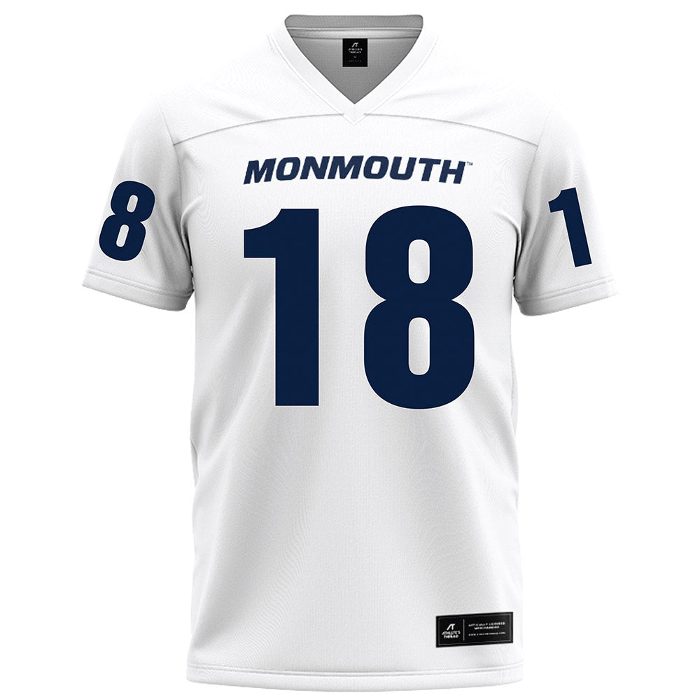 Monmouth - NCAA Football : Brad Seiss - White Football Jersey-0