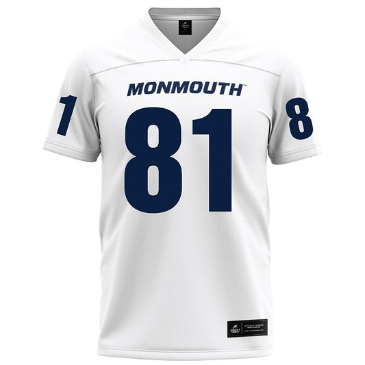 Monmouth - NCAA Football : Mike Schumacher - White Football Jersey-0