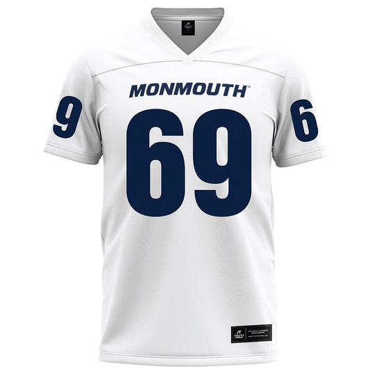 Monmouth - NCAA Football : Josh Duran - White Football Jersey-0