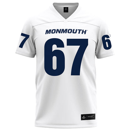 Monmouth - NCAA Football : Reutlinger Stephen - White Football Jersey