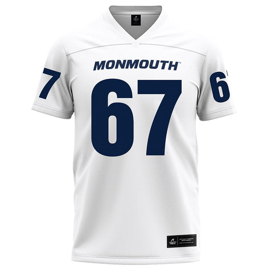 Monmouth - NCAA Football : Reutlinger Stephen - White Football Jersey