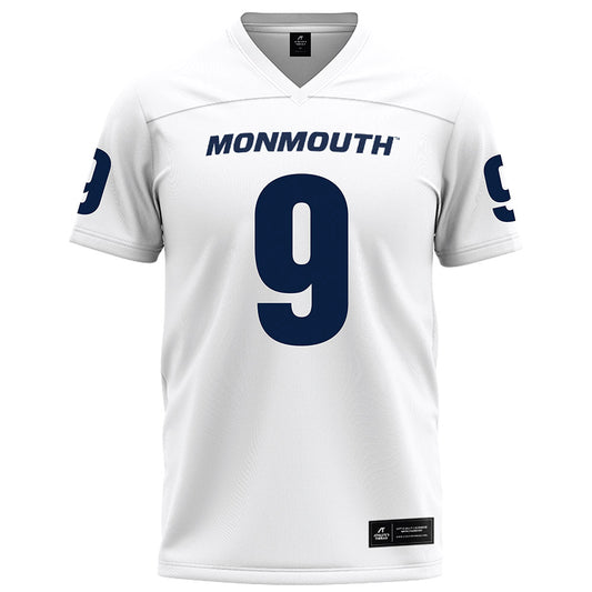 Monmouth - NCAA Football : Nicholas White - White Football Jersey