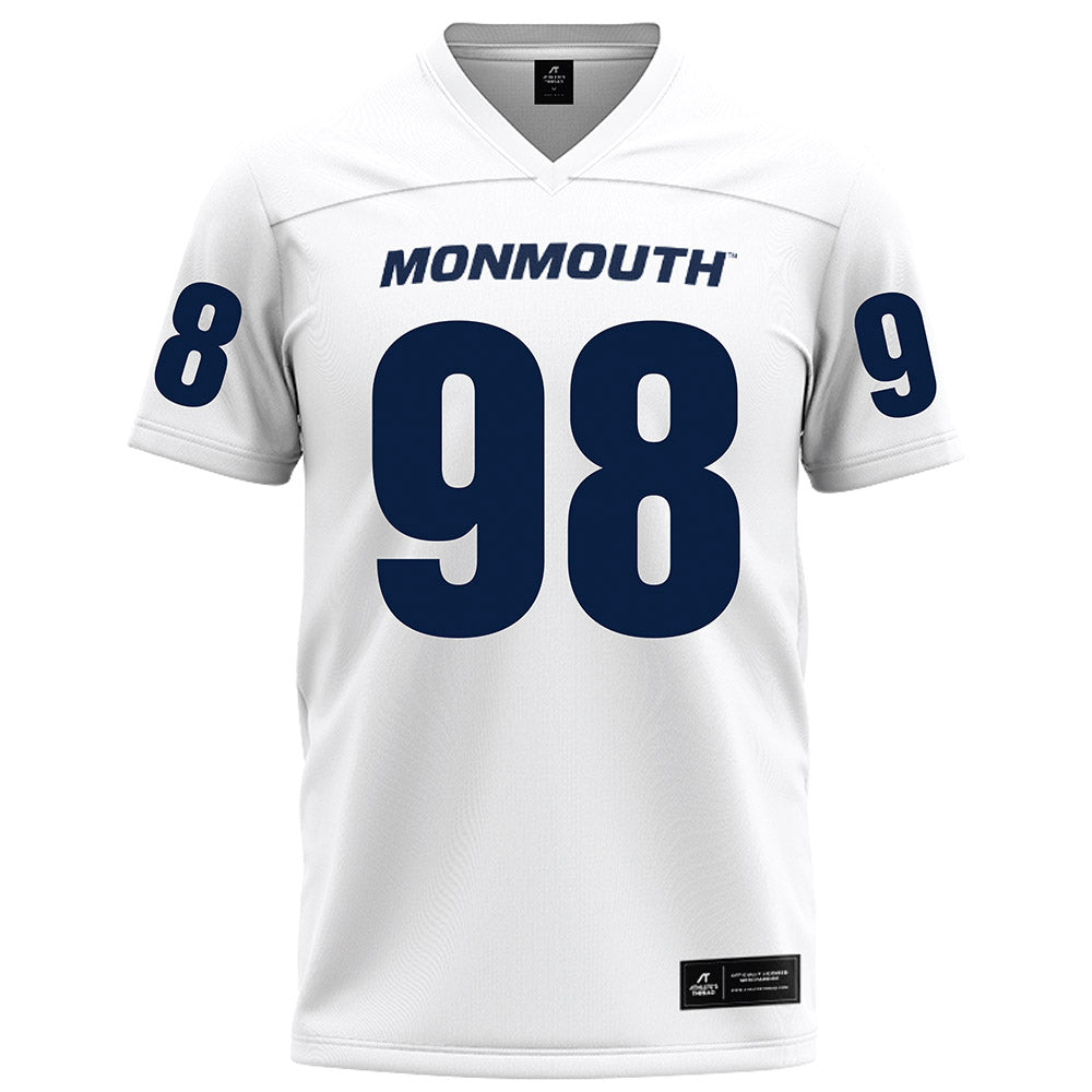 Monmouth - NCAA Football : Barnes Logan - White Football Jersey