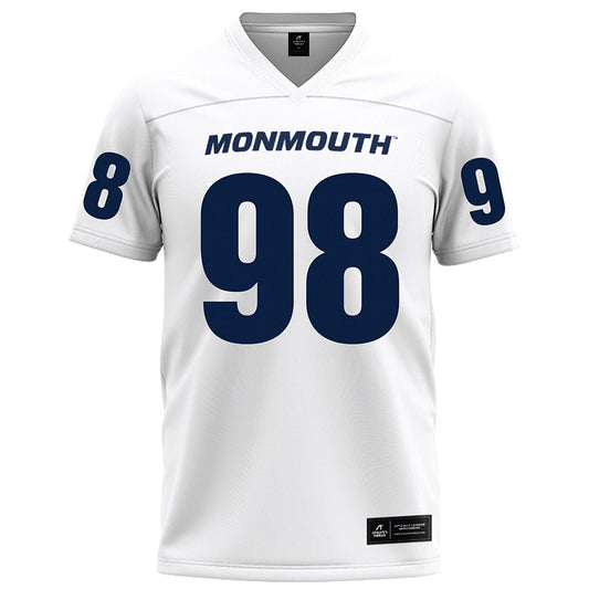 Monmouth - NCAA Football : Barnes Logan - White Football Jersey