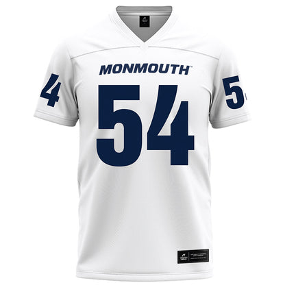 Monmouth - NCAA Football : Mounir Keshen - White Football Jersey-0