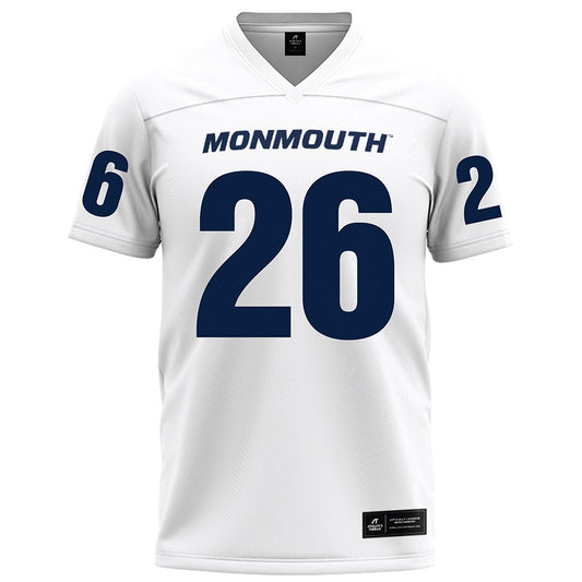 Monmouth - NCAA Football : Donovan Fey - White Football Jersey-0