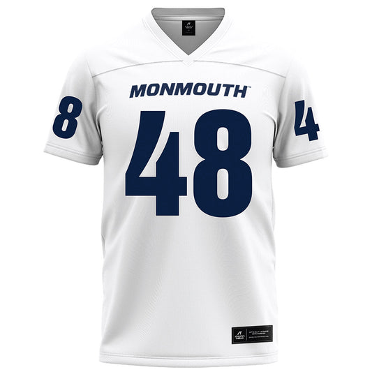 Monmouth - NCAA Football : Heath Reinhardt - White Football Jersey-0