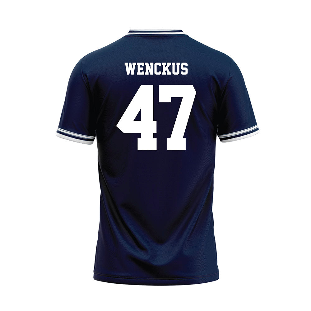 Monmouth - NCAA Baseball : Kyle Wenckus - Blue Jersey-1