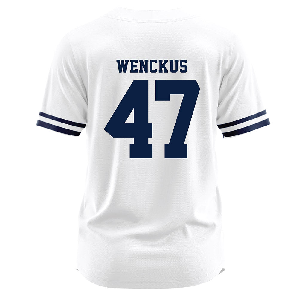 Monmouth - NCAA Baseball : Kyle Wenckus - White Jersey-1