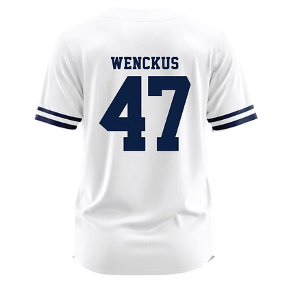 Monmouth - NCAA Baseball : Kyle Wenckus - White Jersey-1