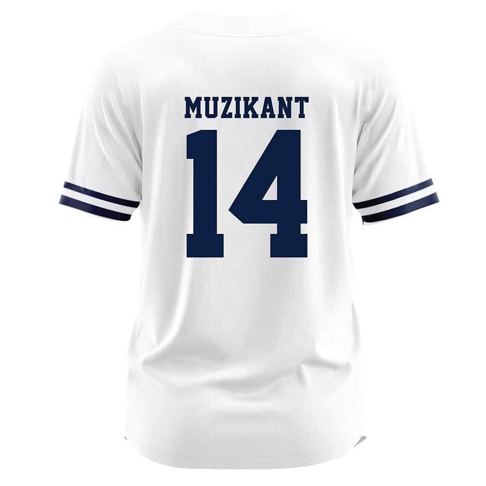 Monmouth - NCAA Baseball : Matthew Muzikant - White Jersey-1