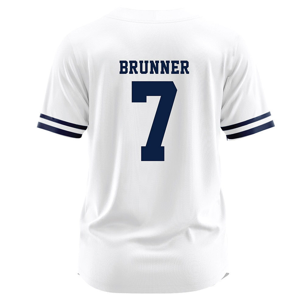 Monmouth - NCAA Baseball : Chase Brunner - White Jersey-1