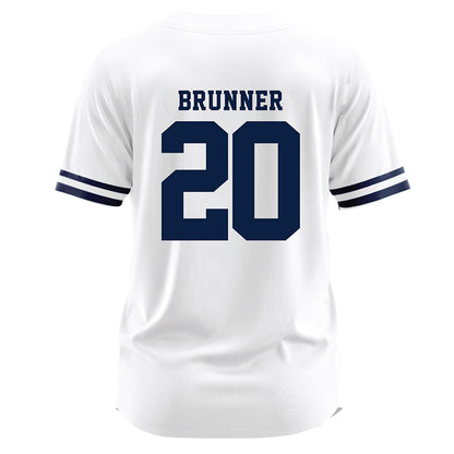 Monmouth - NCAA Baseball : Chase Brunner - White Jersey-1