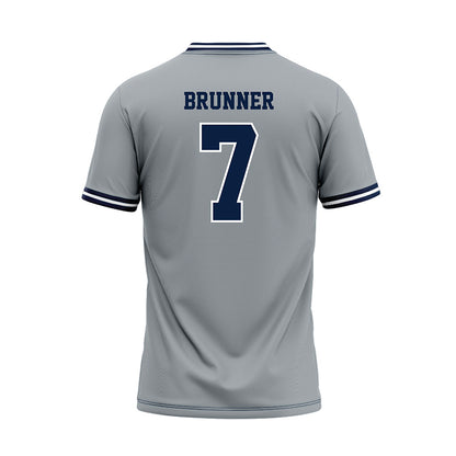 Monmouth - NCAA Baseball : Chase Brunner - Grey Jersey-1