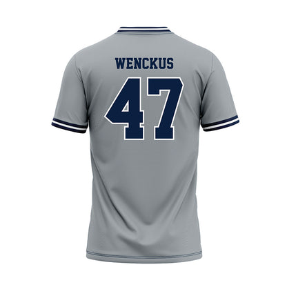 Monmouth - NCAA Baseball : Kyle Wenckus - Grey Jersey-1
