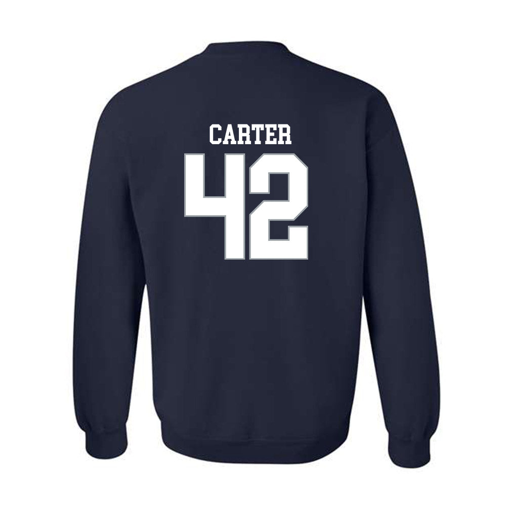 Monmouth - NCAA Football : Nolan Carter - Replica Shersey Crewneck Sweatshirt-1