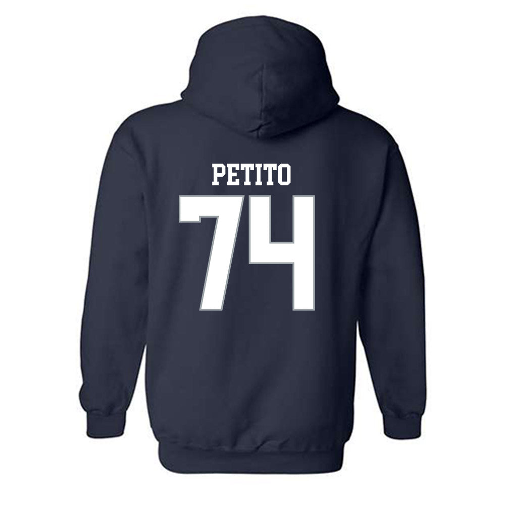 Monmouth - NCAA Football : Michael Petito - Replica Shersey Hooded Sweatshirt