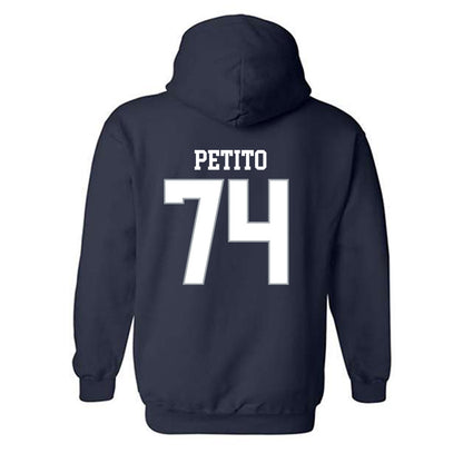 Monmouth - NCAA Football : Michael Petito - Replica Shersey Hooded Sweatshirt