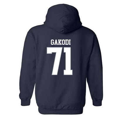 Monmouth - NCAA Football : Moses Gakodi - Replica Shersey Hooded Sweatshirt-1