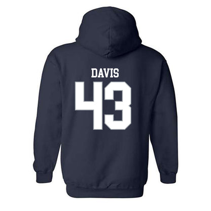 Monmouth - NCAA Football : Jake Davis - Replica Shersey Hooded Sweatshirt-1
