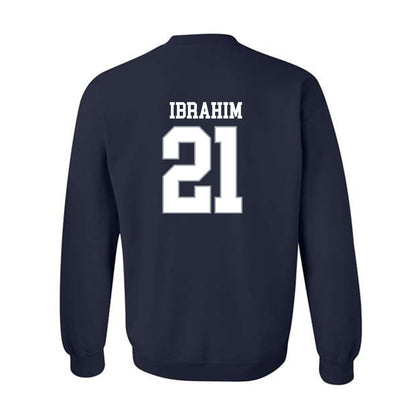 Monmouth - NCAA Football : Omar Ibrahim - Replica Shersey Crewneck Sweatshirt-1
