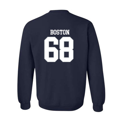 Monmouth - NCAA Football : Logan Boston - Replica Shersey Crewneck Sweatshirt-1