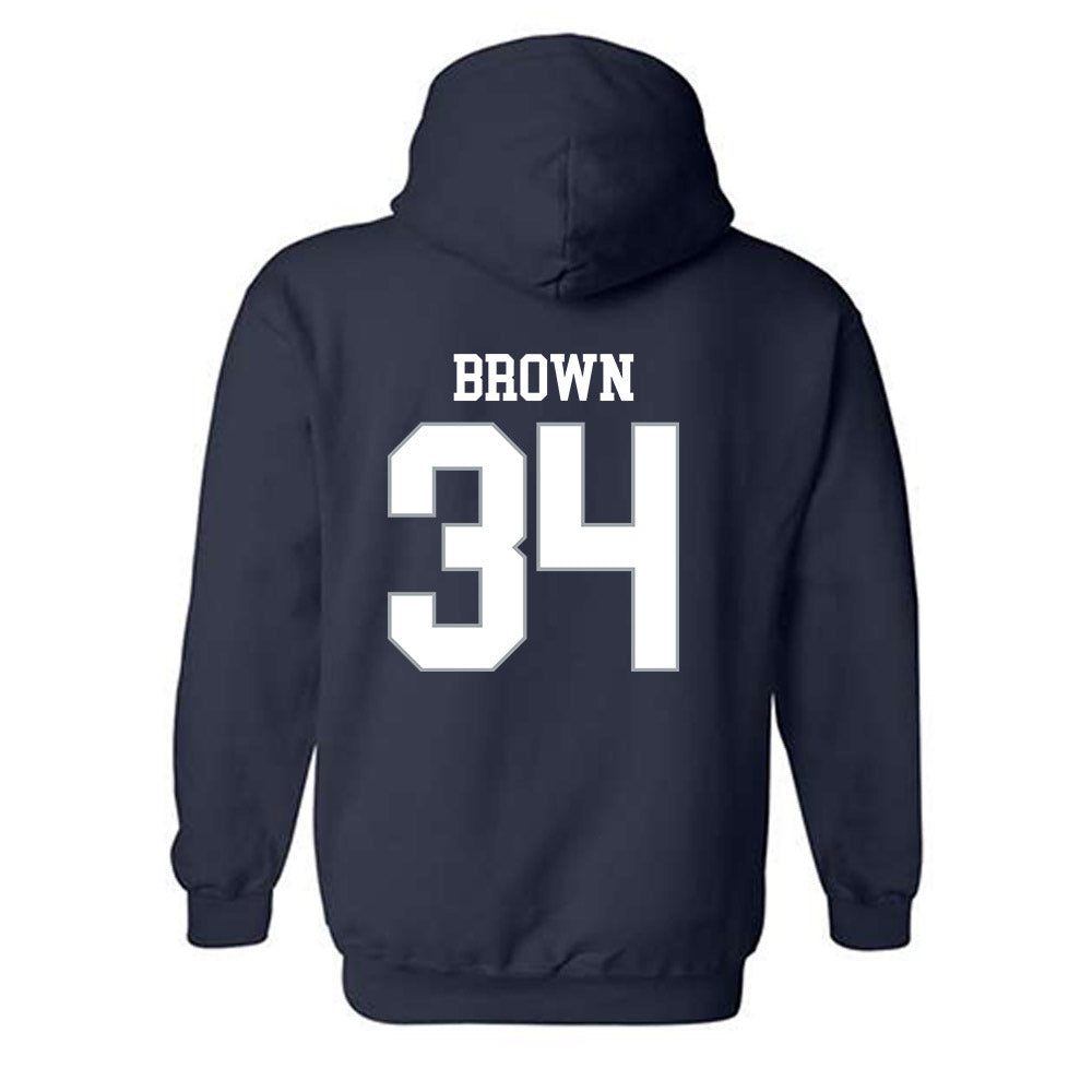Monmouth - NCAA Football : Anthony brown - Replica Shersey Hooded Sweatshirt-1