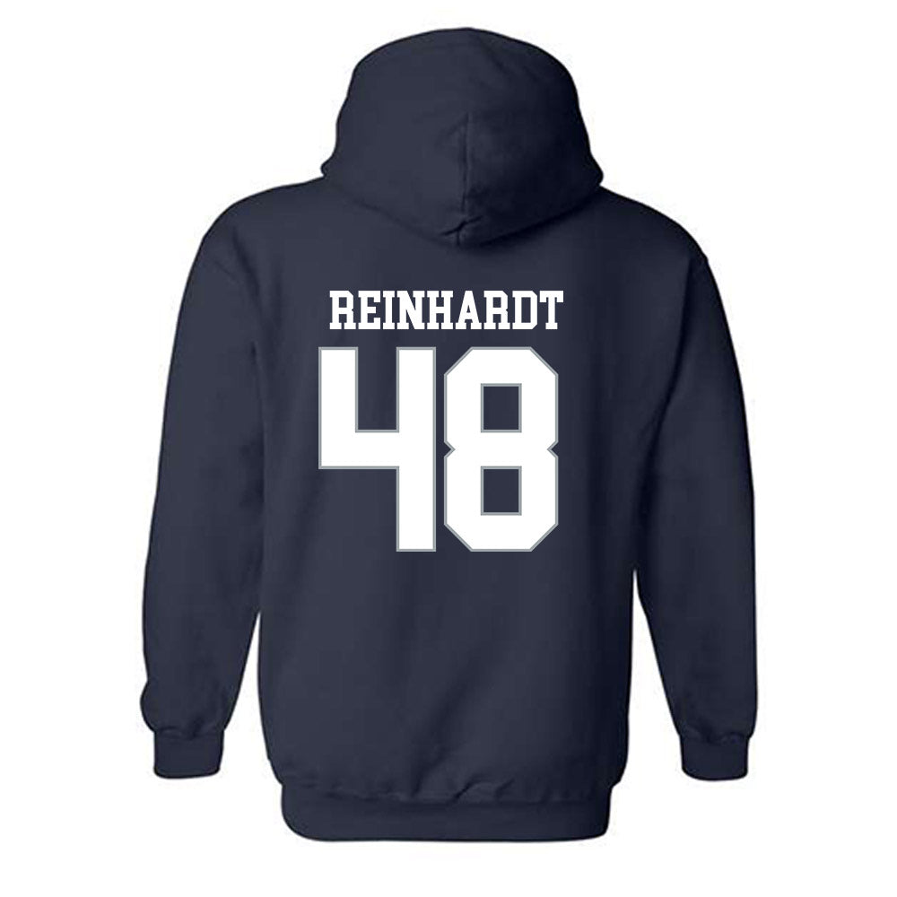 Monmouth - NCAA Football : Heath Reinhardt - Replica Shersey Hooded Sweatshirt-1
