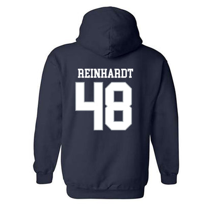 Monmouth - NCAA Football : Heath Reinhardt - Replica Shersey Hooded Sweatshirt-1